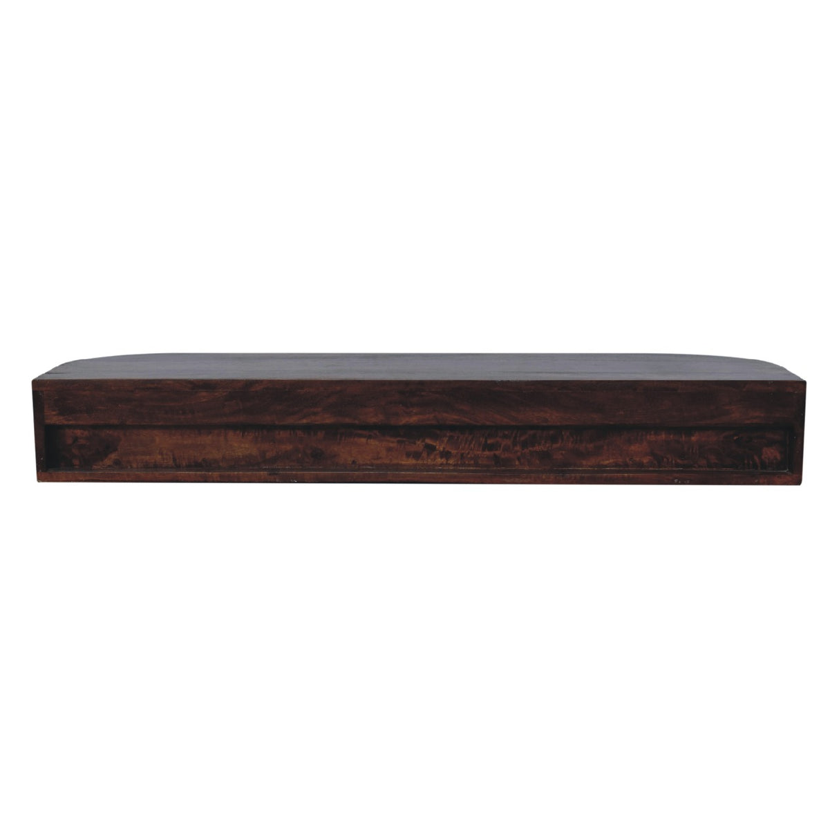 Solid Wood Lunar 2-Drawer Floating Console, 1 Open-slot