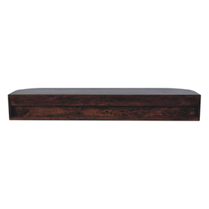 Solid Wood Lunar 2-Drawer Floating Console, 1 Open-slot