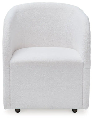 Rowanbeck - Dining Upholstered Arm Chair (Set of 2) - Ivory - Best Buy Furniture