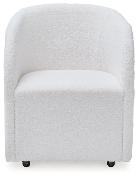 Rowanbeck - Dining Upholstered Arm Chair (Set of 2) - Ivory - Best Buy Furniture