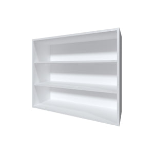 Chinle Wall Cabinet in Melamine with Open Storage