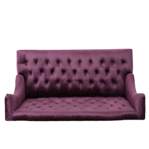 Nurturing - Upholstered Loveseat With Wing Back And Diamond Tufting