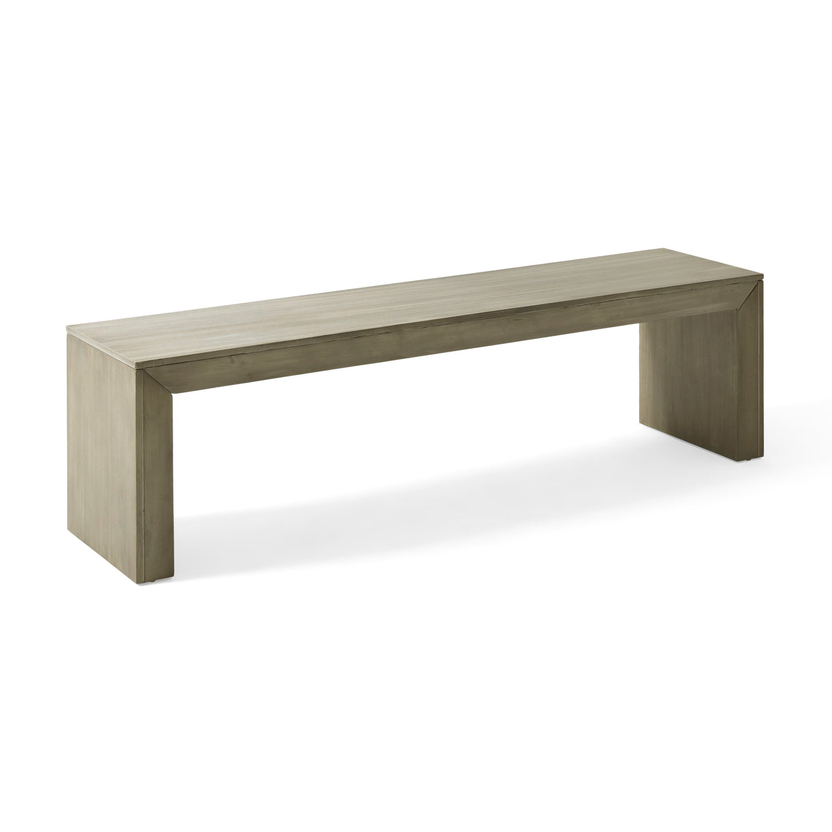 Acacia Wood Dining Bench, Grey+Taupe
