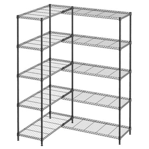 5 Tiers Adjustable Heavy Duty Metal Storage Shelves