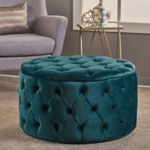 Modern Glam Ottoman Velvet - Best Buy Furniture