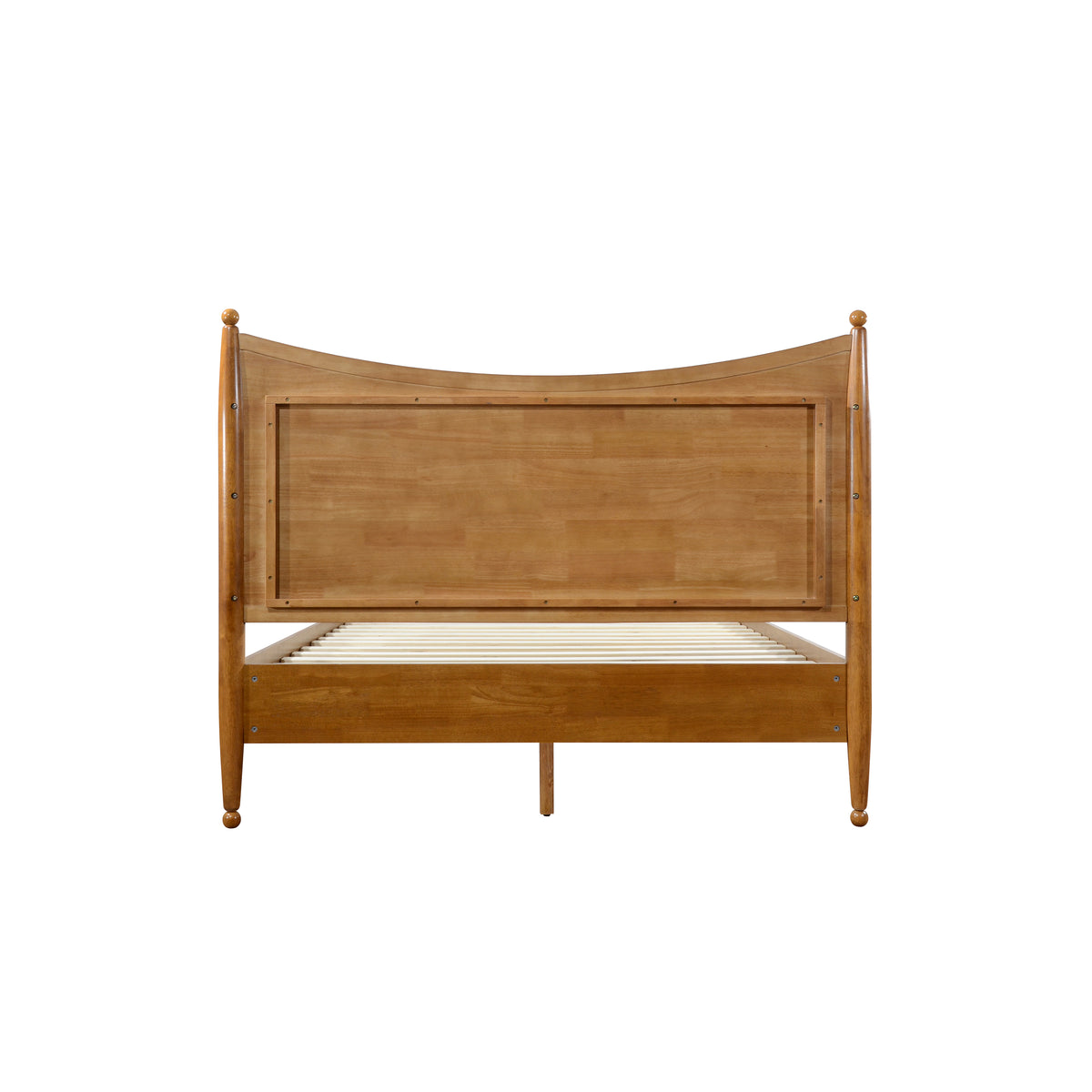 Classic Transitional Queen Size Solid Wood Platform Bed Frame
