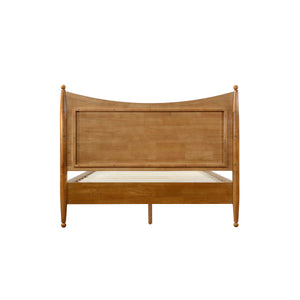 Classic Transitional Queen Size Solid Wood Platform Bed Frame