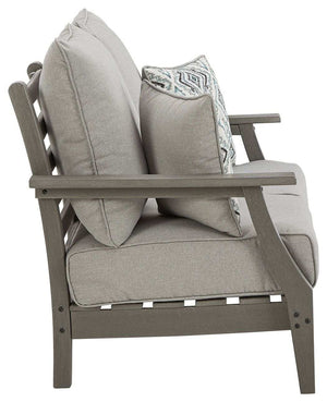 Visola - Loveseat w/Cushion - Gray - Best Buy Furniture