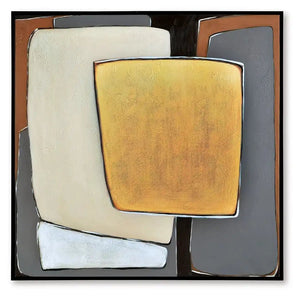 Actman - Wall Art - Cream / Brown / Gray - Best Buy Furniture