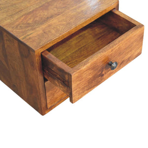 Solid Wood Solis Chestnut Wall-Mounted Nightstand