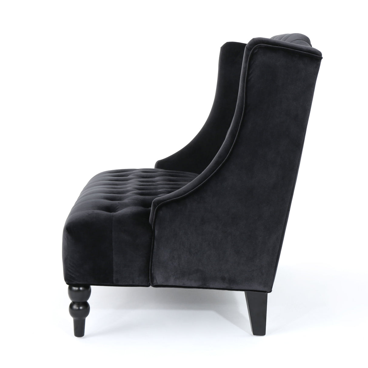 Nurturing - Upholstered Loveseat With Wing Back And Diamond Tufting