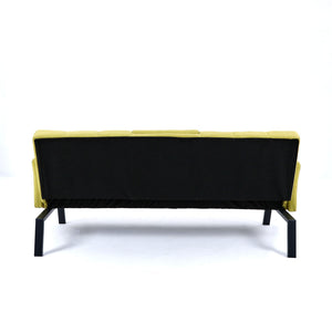 Sofa Bed With Foldable Design And Cup Holder - Green