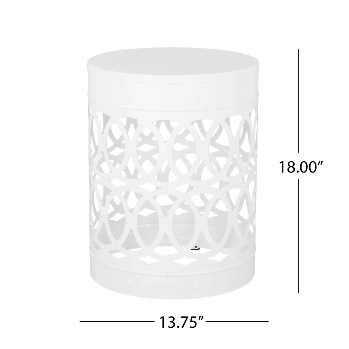 Outdoor Metal Large End Table, Modern Design - Best Buy Furniture