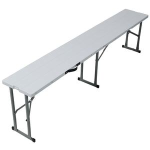 70 Inch Portable Folding Picnic Table Set with 2 Benches