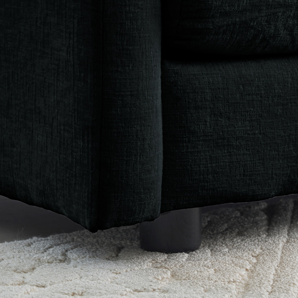 Chenille Fabric Ottomans Footrest to Combine with Sofas