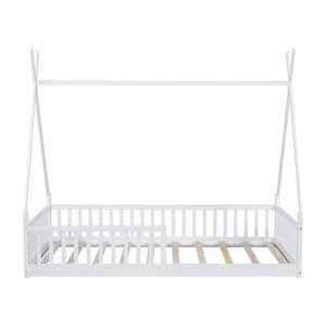 House Shaped Design Bed With Fence