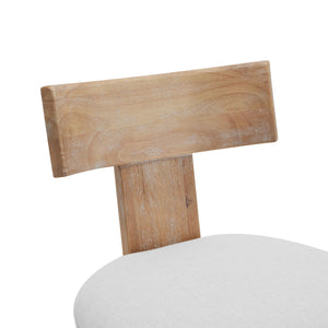 Upholstered Counter Height Bar Stools With Solid Rubber Wood Frame (Set of 2)
