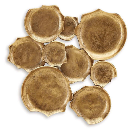 Gageton - Wall Decor - Antique Gold Finish - Best Buy Furniture