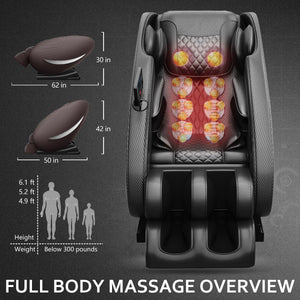 Massage Chair Recliner With Zero Gravity and Full Body Air Pressure