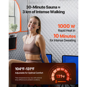 Upgraded Portable Steam Sauna for Home, 2 Person Spa Tent