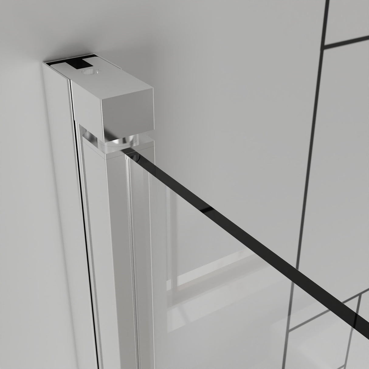 Frameless Bi Fold Shower Doors 30" W X 72" H - Chrome