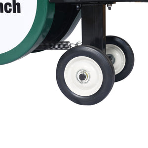 Portable Double Flywheel Electric Log Splitter 7 Ton Gas Log Splitter With Auto Return Steel - Gray