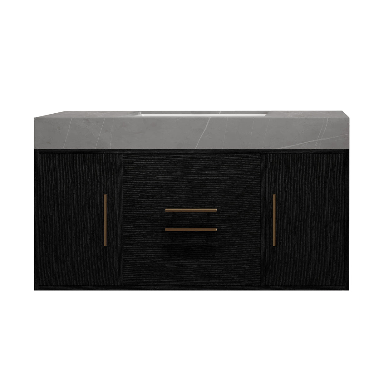 39.4 Inches Single Contemporary Floating Bathroom Vanity