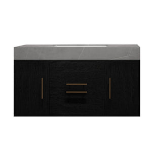 39.4 Inches Single Contemporary Floating Bathroom Vanity