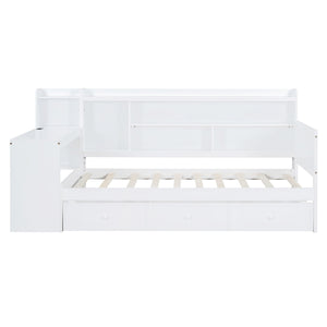 Daybed With 3 Drawers USB Ports And Desk