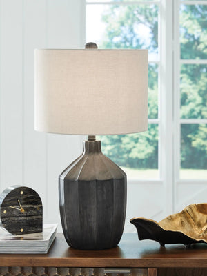 Jilton - Poly Table Lamp - Black - Best Buy Furniture