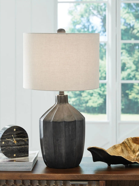 Jilton - Poly Table Lamp - Black - Best Buy Furniture