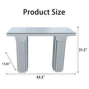 Mirrored Console Table Wide Bling