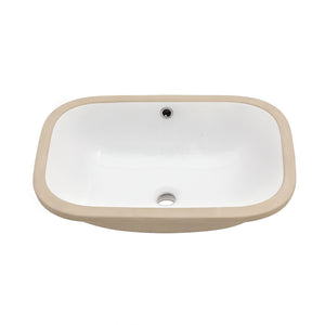 Modern Ceramic Undermount Bathroom Sink With Overflow, High Quality