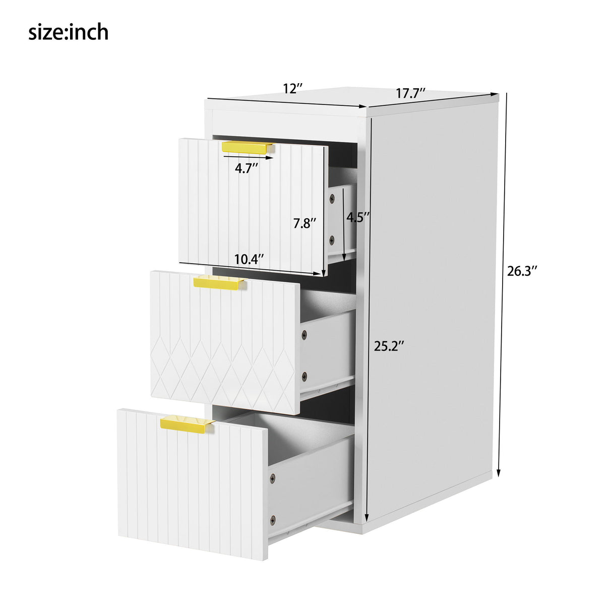 Wall Mounted Floating Cabinet With Side Cabinet Combo, Rectangular Ceramic Sink Vanity