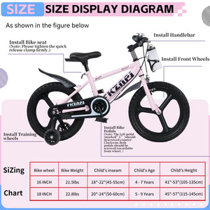 FKZNPJ Kids Bike 16 Inch