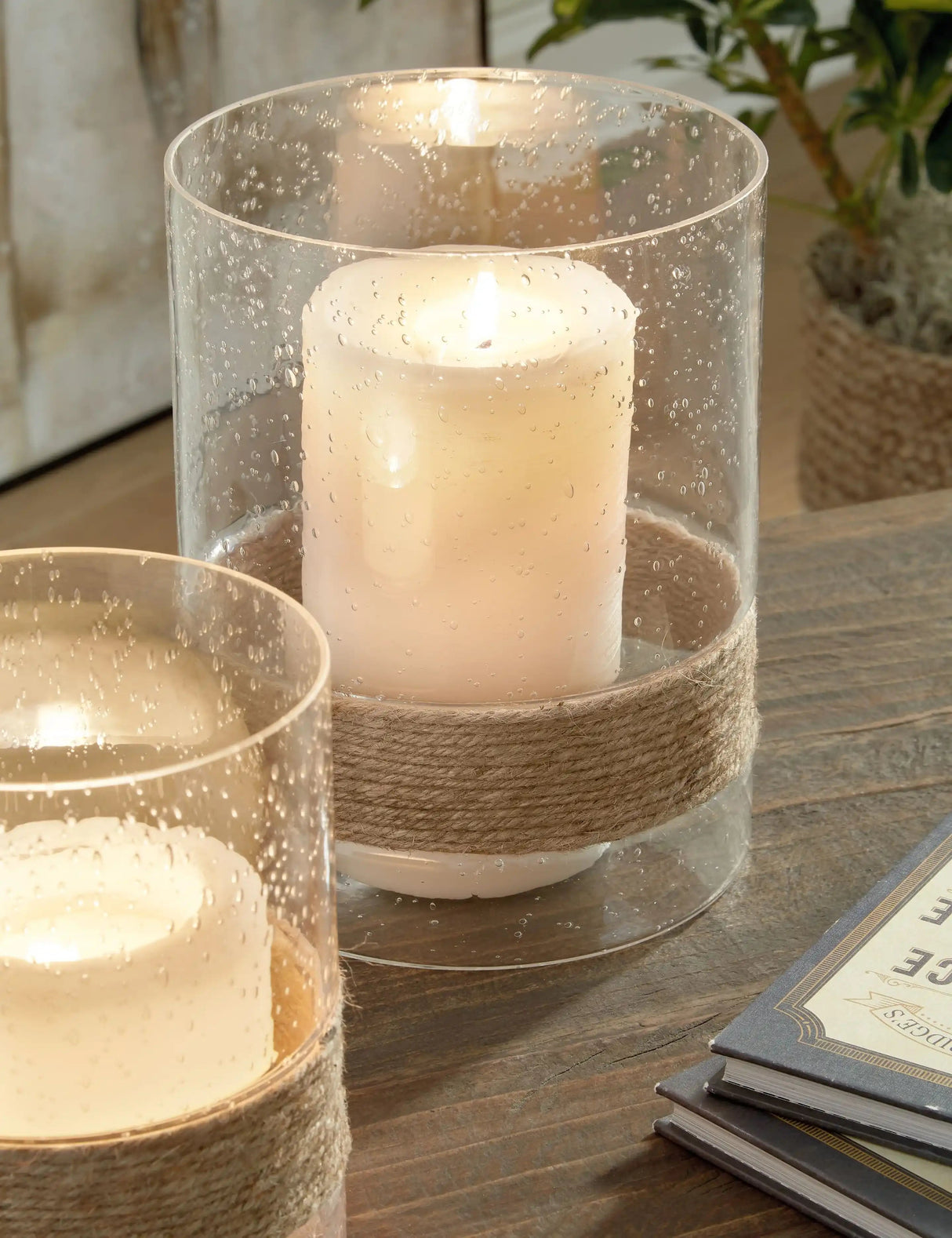Eudocia - Candle Holder Set (Set of 2) - Clear - Best Buy Furniture