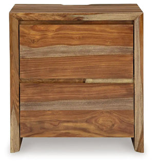 Dressonni - Two Drawer Night Stand - Brown - Best Buy Furniture
