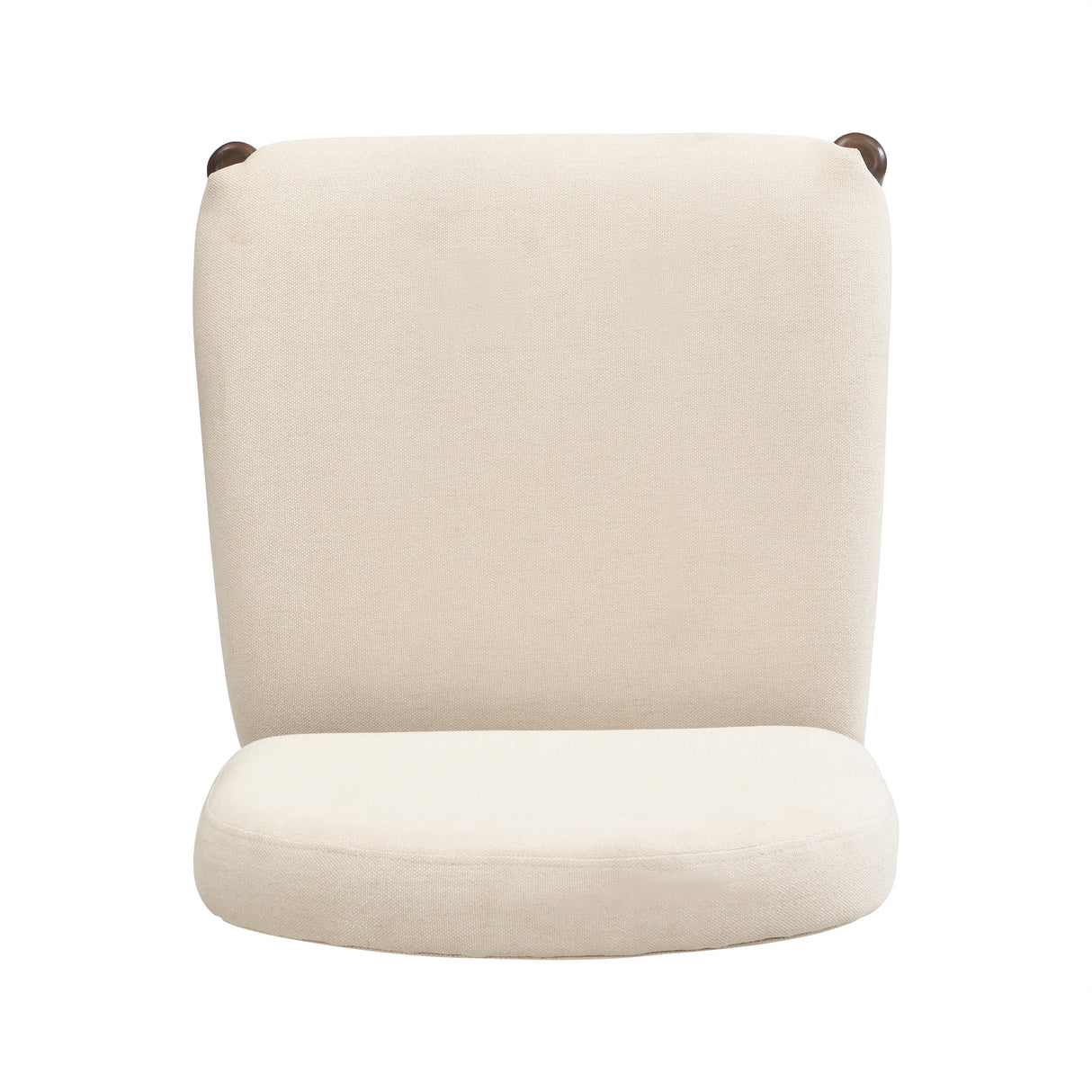 Dining Chairs with Back Mid Century Fabric Upholstered Armless - Set of 2