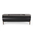 Vernon - Rectangle Fire Pit 50, 000 Btu - Dark Gray - Best Buy Furniture