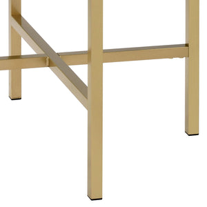 Mithea - End Table - Oak / Gold - Best Buy Furniture