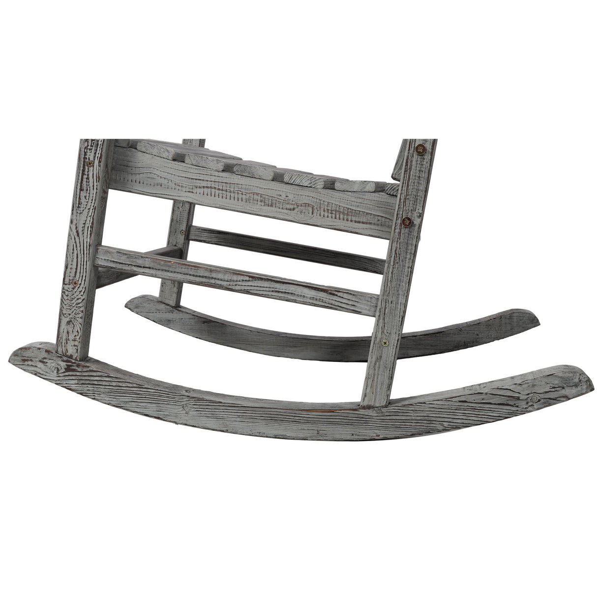 Oversized Porch Rocker Chair With Wide Seat And Tall Backrest