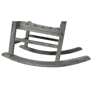 Oversized Porch Rocker Chair With Wide Seat And Tall Backrest