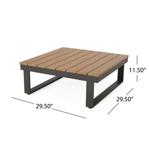 Sterling V-Shaped Outdoor Aluminum 5 Seater Sofa Set with Cushions