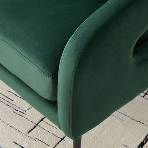 Open Back Loveseat Settee With 3 Pillows