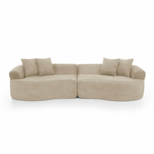 4 Seater Curved Cloud Sectional Sofa