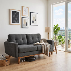 65-Inch Modern Minimalist Two-Seater Sofa