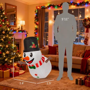 3.4' Inflatable Hanging Snowman Christmas Display