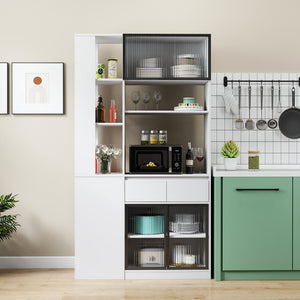 70.87"H Tall Storage Cabinet with Multi-functional Storage Space