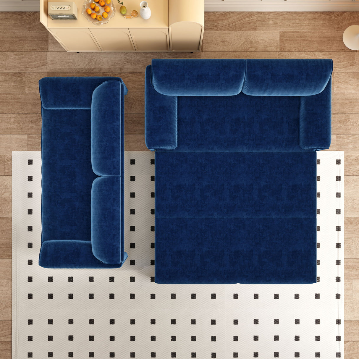 Queen Pull Out Sofa Bed With Side Storage
