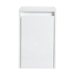 12" Bathroom Side Cabinet, Soft Close Doors, Float Mounting Design, Glossy